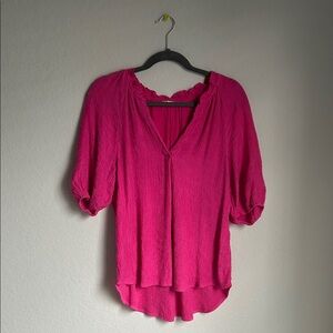 Blu Pepper Vibrant Pink Blouse